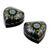 Lacquered wood boxes, 'Our Hearts' (pair) - Lacquered wood boxes (Pair)