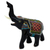 Lacquered wood figurine, 'Happy Elephant' - Artisan Crafted Wood Elephant Sculpture (image 2a) thumbail