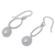 Cultured pearls dangle earrings, 'Dragon Love' - Sterling Silver and Pearl Dangle Earrings (image 2b) thumbail