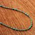 Turquoise beaded necklace, 'Blue Islands' - Reconstituted Turquoise Beaded Necklace (image 2c) thumbail