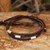 Silver accent wristband bracelet, 'Hill Tribe Friend' - Silver Braided Bracelet thumbail
