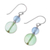 Fluorite dangle earrings, 'Blue Genie' - Unique Beaded Fluorite Earrings (image 2c) thumbail