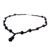 Garnet Y necklace, 'Red Champagne' - Thailand Hand Knotted Garnet Beaded Y Necklace (image 2b) thumbail