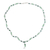Jade and quartz Y necklace, 'Natural Beauty' - Handcrafted Beaded Jade and Quartz Necklace (image 2a) thumbail
