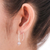 Cultured pearl dangle earrings, 'Ocean Love' - Handmade Bridal Sterling Silver and Pink Pearl Earrings (image 2d) thumbail