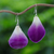 Natural orchid petal dangle earrings, 'Chiang Mai Beauty' - Natural Flower Dangle Earrings thumbail