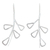 Sterling silver dangle earrings, 'Cloud Forest Fern' - Sterling silver dangle earrings