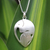 Sterling silver pendant necklace, 'Loving Elephants' - Unique Sterling Silver Pendant Necklace thumbail