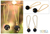Gold vermeil onyx dangle earrings, 'Songkran Moon' - Fair Trade Vermeil and Onyx Earrings (image 2) thumbail