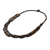 Coconut shell and wood long beaded necklace, 'Organic Belle' - Thai Coconut Shell and Wood Beaded Necklace (image 2d) thumbail