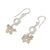 Cultured pearls and citrine cluster earrings, 'Love Knots' - Cultured pearls and citrine cluster earrings (image 2c) thumbail