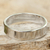 Men's sterling silver ring, 'Trust the Moon' - Men's Sterling Silver Band Ring