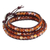 Carnelian wrap bracelet, 'Forest Flower' - Hand Made Carnelian Wrap Bracelet (image 2c) thumbail