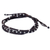 Silver accent wristband bracelet, 'Surreal Brown' - Silver Braided Bracelet (image 2c) thumbail