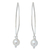 Cultured pearl dangle earrings, 'Precious White' - Pearl and Sterling Silver Dangle Earrings (image 2a) thumbail