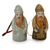 Celadon ceramic Christmas ornaments, 'Thai Santa Claus' (pair) - Celadon ceramic Christmas ornaments (Pair) (image 2a) thumbail