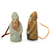 Celadon ceramic Christmas ornaments, 'Thai Santa Claus' (pair) - Celadon ceramic Christmas ornaments (Pair) (image 2b) thumbail