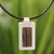 Men's wood pendant necklace, 'Urban Hero' - Men's Wood Pendant Necklace thumbail