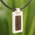 Men's wood pendant necklace, 'Urban Hero' - Men's Wood Pendant Necklace (image 2b) thumbail