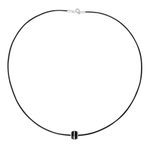 Men's wood pendant necklace, 'Mountain Hero' - Men's Wood Pendant Necklace