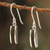 Wood dangle earrings, 'Thai Wilderness' - Unique Wood Dangle Earrings