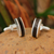 Sterling silver cufflinks, 'Naturally Rugged' - Sterling silver cufflinks thumbail