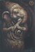 'Ganesha Plays Lord Krishna's Flute I' - Fair Trade Hindu Painting