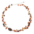 Cultured pearl and carnelian beaded necklace, 'Tropicana Splendor' - Cultured pearl and carnelian beaded necklace thumbail