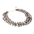 Cultured pearl and garnet beaded necklace, 'Stormy Weather' - Cultured pearl and garnet beaded necklace (image 2b) thumbail