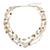 Halskette aus Zuchtperlen und Citrinperlen - Perlenkette mit mehreren Edelsteinen