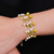Cultured pearl and peridot beaded bracelet, 'Cloud Forest' - Artisan Crafted Peridot and Pearl Bracelet (image 2b) thumbail