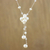 Cultured pearl pendant necklace, 'Snow Queen' - Fair Trade Pearl Necklace (image 2) thumbail