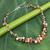 Cultured pearl and carnelian beaded necklace, 'Cinnamon Rose' - Carnelian and Pearl Necklace (image 2) thumbail