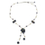 Halskette mit Anhänger aus Zuchtperlen - Handgefertigte Perlenkette
