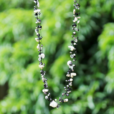 Cultured pearls long necklace, 'Sweet Sophistication' - Cultured pearls long necklace