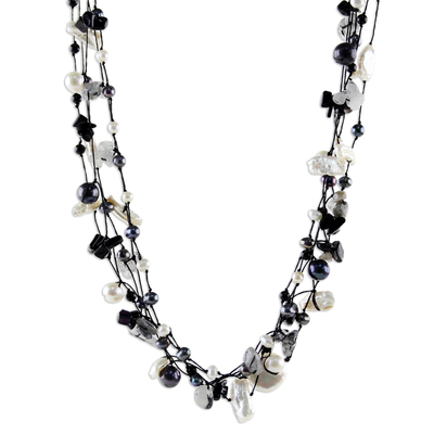 Cultured pearls long necklace, 'Sweet Sophistication' - Cultured pearls long necklace