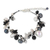 Cultured pearl and tourmalinated quartz beaded bracelet, 'Sweet Sophistication' - Handcrafted Beaded Pearl and Quartz Bracelet (image 2a) thumbail