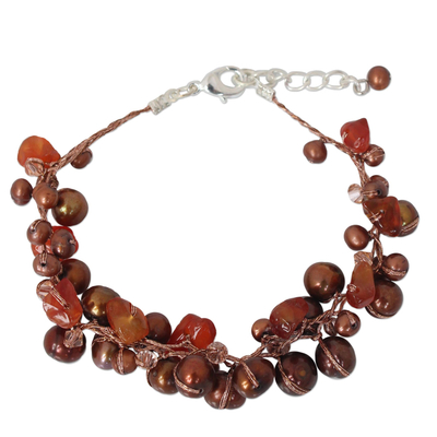 Cultured pearl beaded bracelet