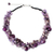 Amethyst cluster necklace, 'Gush' - Handmade Amethyst Cluster Necklace (image 2a) thumbail