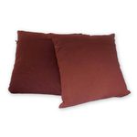 Cotton cushion covers, 'Thai Sunshine' (pair) - Cotton Cushion Covers (Pair)