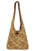 Cotton shoulder bag, 'Golden Blooms' - Cotton shoulder bag (image 2a) thumbail