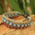Jasper beaded bracelet, 'Urban Colors' - Brass Beaded Jasper and Quartz Bracelet (image 2) thumbail