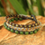 Unakite beaded bracelet, 'Urban Colors' - Fair Trade Unakite Beaded Bracelet (image 2) thumbail