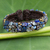 Lapis lazuli cuff bracelet, 'Ocean Day' - Fair Trade Lapis Lazuli Cuff Bracelet thumbail