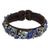 Lapis lazuli cuff bracelet, 'Ocean Day' - Fair Trade Lapis Lazuli Cuff Bracelet