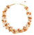 Cultured pearl and aventurine beaded necklace, 'Afternoon Glow' - Hand Crafted Beaded Aventurine and Pearl Necklace (image 2a) thumbail