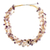 Cultured pearl and amethyst beaded necklace, 'Afternoon Lilac' - Beaded Amethyst and Pearl Necklace thumbail