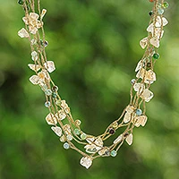 Featured review for Citrine beaded necklace, Afternoon Sun