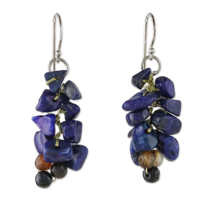 Artisan Jewelry Lapis Lazuli Dangle Earrings