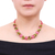 Cultured pearl and peridot beaded necklace, 'Peony Romance' - Beaded Quartz Multigem Necklace from Thailand (image 2e) thumbail